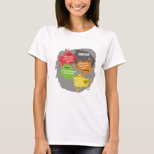 T-shirt Questions Trivia (Devant)