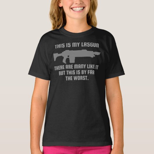 T-shirt &queter ; C'Est Mon Lasgun Il Y En A Beaucoup Comm (Devant)