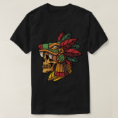 T-shirt Quetzalcoatl Aztec Crâne Maya Ancien Inca Toltec (Design devant)