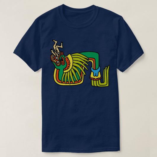 T-shirt Quetzalcoatl Aztec Mayan Featherserpent Toltec (Design devant)