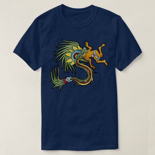 T-shirt Quetzalcoatl Aztec Mayan Featherserpent Toltec (Design devant)