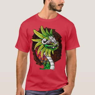 T-shirt Quetzalcoatl Aztec Serpent À Plumes Maya Inca À