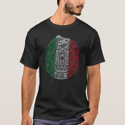T-shirt Quetzalcoatl Ouroboros Aztec Serpent à plumes Mex (Devant)