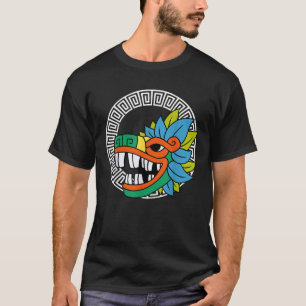 T-shirt Quetzalcoatl Serpent à Plumes Aztèque Maya Inca À