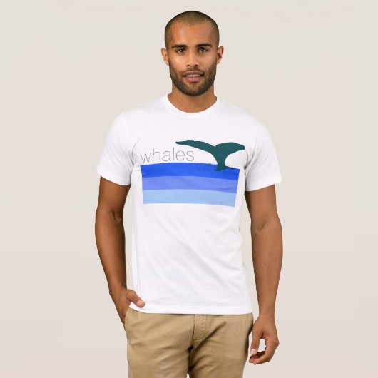 T-shirt queue de baleine (Devant entier)