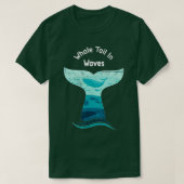 T-shirt Queue De Baleine En Vagues (Design devant)