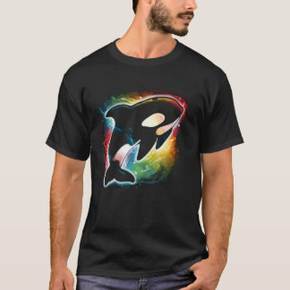 T-shirt Queue De Baleine En Vagues | Orca Ocean Creativité