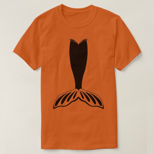 T-shirt Queue de sirène mignonne avec filet de poisson (Design devant)