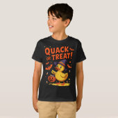 T-shirt Queue Ou Traiter Drôle Canard En Caoutchouc Hallow (Devant entier)