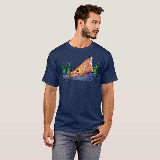 T-shirt Queue rousse de sébaste Poisson roux Queue de séba (Devant entier)