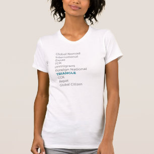 T-shirt Qui a besoin d'étiquettes je suis une triangle