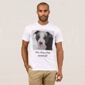 T-shirt Qui a jeté cette boule de neige ? - Customisé (Devant entier)