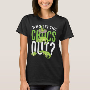 T-shirt Qui A Laissé Les Crocs Sortir Le Crocodile Tee Pou