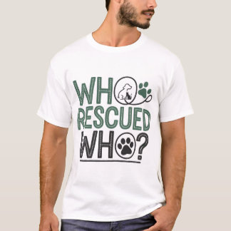T-shirt qui a secouru qui amusent amoureux des animaux de 