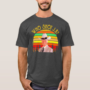 T-shirt Qui a tiré sur J R vintage shiirt