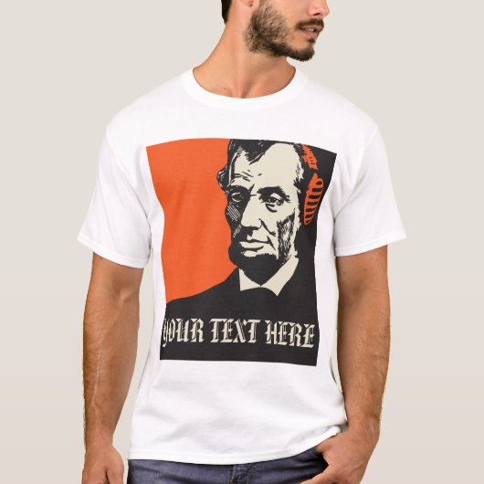 T-shirt qui Abraham Lincoln écoute-t-il ? (Devant)