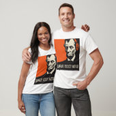 T-shirt qui Abraham Lincoln écoute-t-il ? (Unisexe)