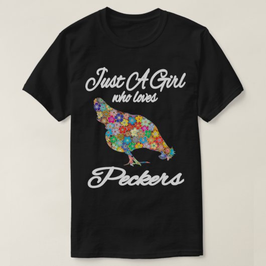 T-shirt Qui aime Peckers Drôle Poulet (Design devant)