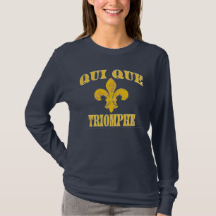 T-shirt Qui Dat Cajun Triomphe Français