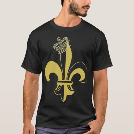 T-shirt Qui Dat ? La couronne 2010 d'or SOUTIENT le (Devant)