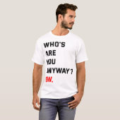 T-shirt Qui es-tu de toute façon Ew Swifties (Devant entier)