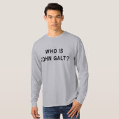 T-shirt Qui est John Galt ? (Devant entier)
