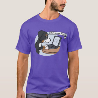 T-shirt Qui est un bon chien Bernese Mountain Dog vintage