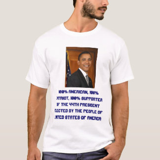 T-shirt qui-être-barack-obama, Américain de 100%, Patrio