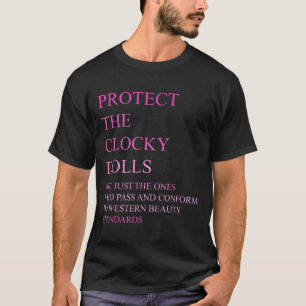 T-shirt Qui P et se conforme aux normes de beauté occident