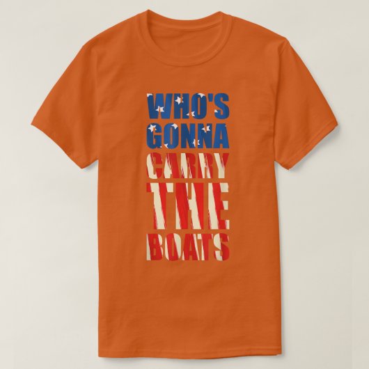 T-shirt Qui va porter les bateaux Motivation militaire Fi (Design devant)