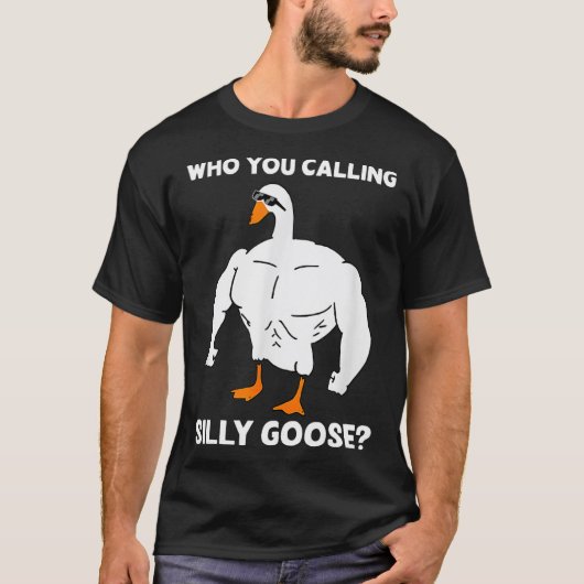 T-shirt Qui Vous Appelez Silly Goose Funny Gym Mème 1 (Devant)