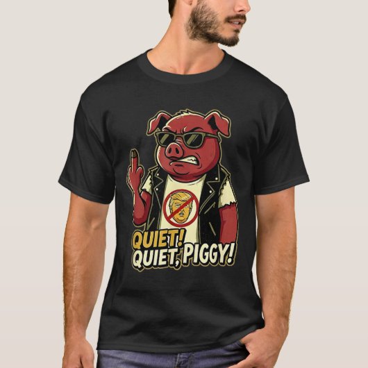 T-shirt Quiet Ggy Sarcastic Litical Humor Funny Design Gif (Devant)