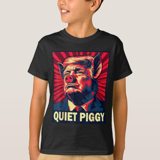 T-shirt Quiet Ggy Snarky Litical G Joke Design (Devant)