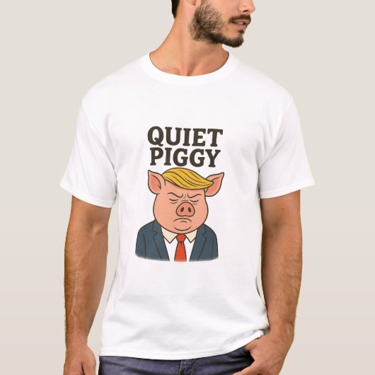 T-shirt Quiet piggy (Devant)