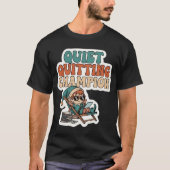 T-shirt Quiet Quitting Champion Elf Funny Office Christmas (Devant)