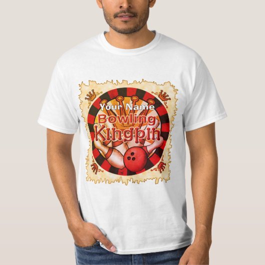 T-shirt Quille de bowling (Devant)