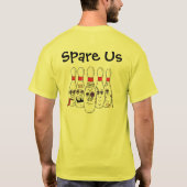 T-shirt Quilles de bowling amochées drôles (Dos)