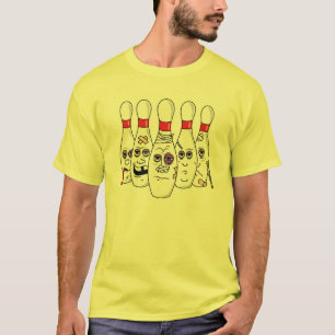 T-shirt Quilles de bowling amochées drôles