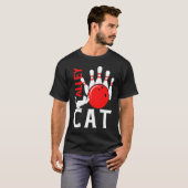T-shirt Quilleur Chat de Ruelle Bowling (Devant entier)