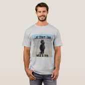 T-shirt Qu'ils vivent en liberté et en liberté WHERE (Devant entier)