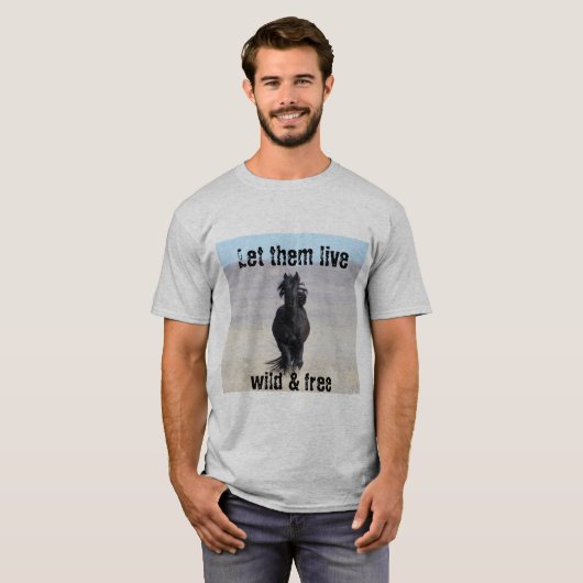 T-shirt Qu'ils vivent en liberté et en liberté WHERE (Devant entier)