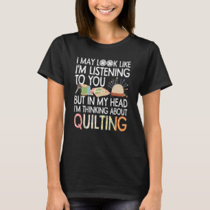 T-shirt Quilter Pour Femmes Grandma Quilter Coudre Seamstr