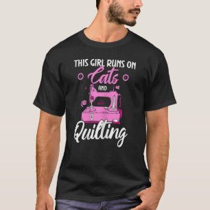 T-shirt Quilter Quilt Cette Fille Coule Sur Chiens Et Quil