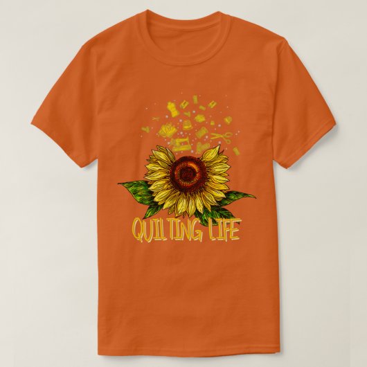 T-shirt Quilting Life Love Sun Flower (Design devant)