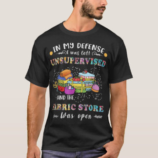 T-shirt Quilting non supervisé Fabric Store Quilters Drôle