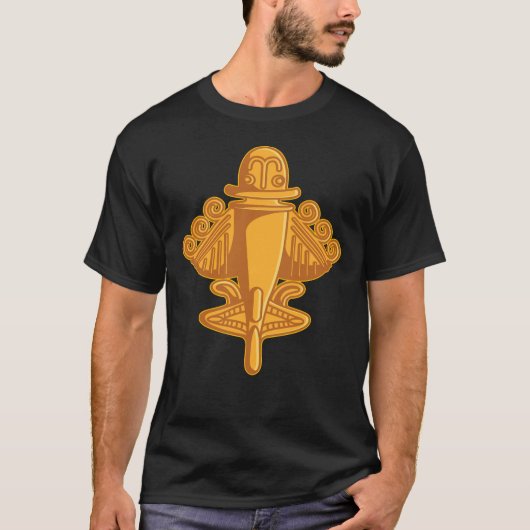 T-shirt QUIMBAYA AVION Théoriste Alien ancien Quimbaya (Devant)