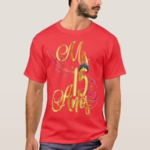 T-shirt Quinceanera Mis Anos Anniversaire 15ème 15 Quinze