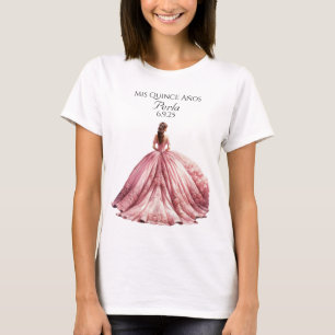 T-shirt Quinceañera personnalisé