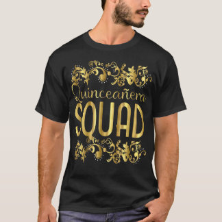 T-shirt Quinceanera Squad Anniversaire 15ème 15 Quince Qui