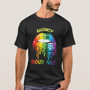 T-shirt Quincy Fière Allié Fierté LGBT Massachusetts Fiert